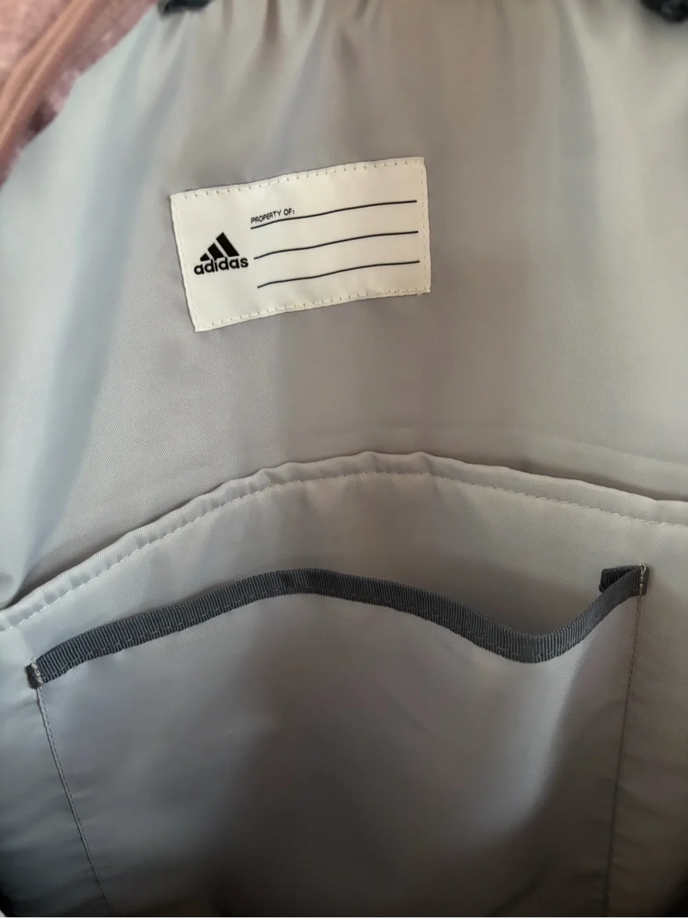 Adidas Burgundy Backpack with Multiple Compartments